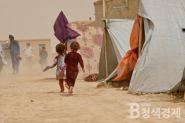 탈레반이 아프가니스탄(아프간)을 장악하면서 '아프간 난민' 문제가 전 세계적인 화두로 부각됐다.유엔난민기구(UNHCR)에 따르면, 올해 초부터만 총 40여만 명의 아프간 국내 실향민이 발생했으며, 5월 이후에만 이들의 절반 이상인 244,000여 명이 집을 읽은 것으로 집계됐다/사진 유엔난민기구 제공