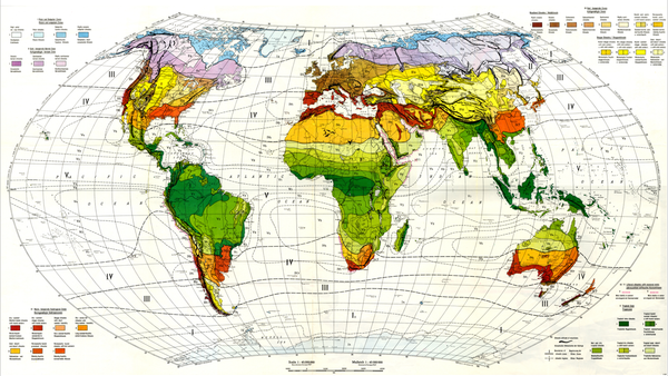 생물 군계에 따른 세계 지도 [자료=The Institute for Planetary Tropical Studies] 