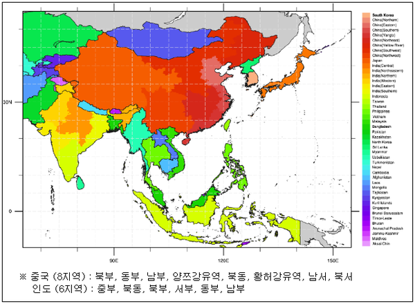 국립환경과학원, 정지궤도 환경위성 영상으로 대기오염물질-온실가스 특성 비율 비교