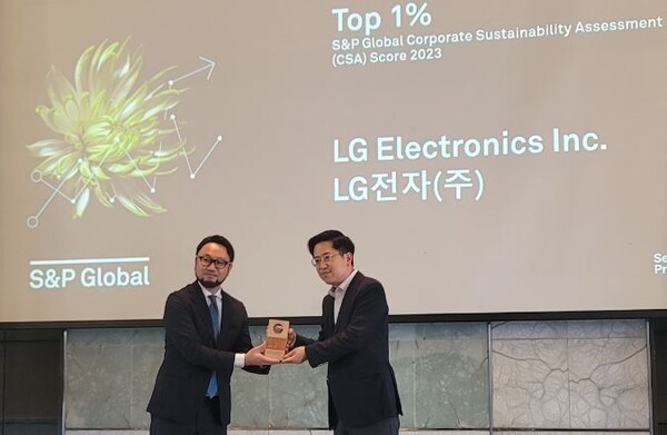 LG전자 ESG성과 업계 최고...신용평가사 S&P선정 '톱1%'