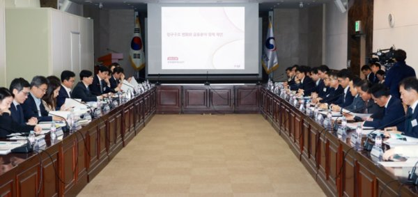 금융당국이 기후금융TF회의를 열어 올해 성과를 공유하고, 내년 주요 정책과제를 논의했다. 사진은 지난달열린 5차 TF회의 모습. 사진=금융위