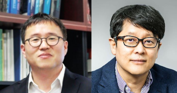KAIST 바이오및뇌공학과 정기훈 교수(왼쪽)와 전산학과 김민혁 교수. 사진=KAIST