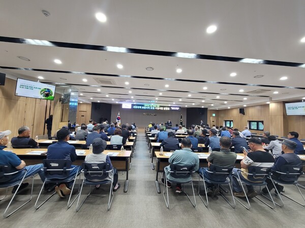 서부지역 표준시비 도입 시범사업 설명회 (출처: 제주특별자치도)
