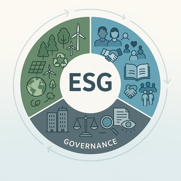 ESG(환경·사회·지배구조)의 핵심 요소를 시각화한 인포그래픽. 사진 = 챗GPT